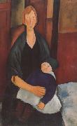 Amedeo Modigliani Maternite (mk38) oil on canvas